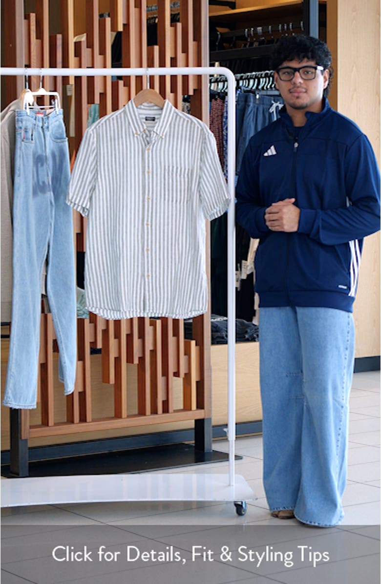 Laguna Short Sleeve Linen Button-Down Shirt, sales video thumbnail