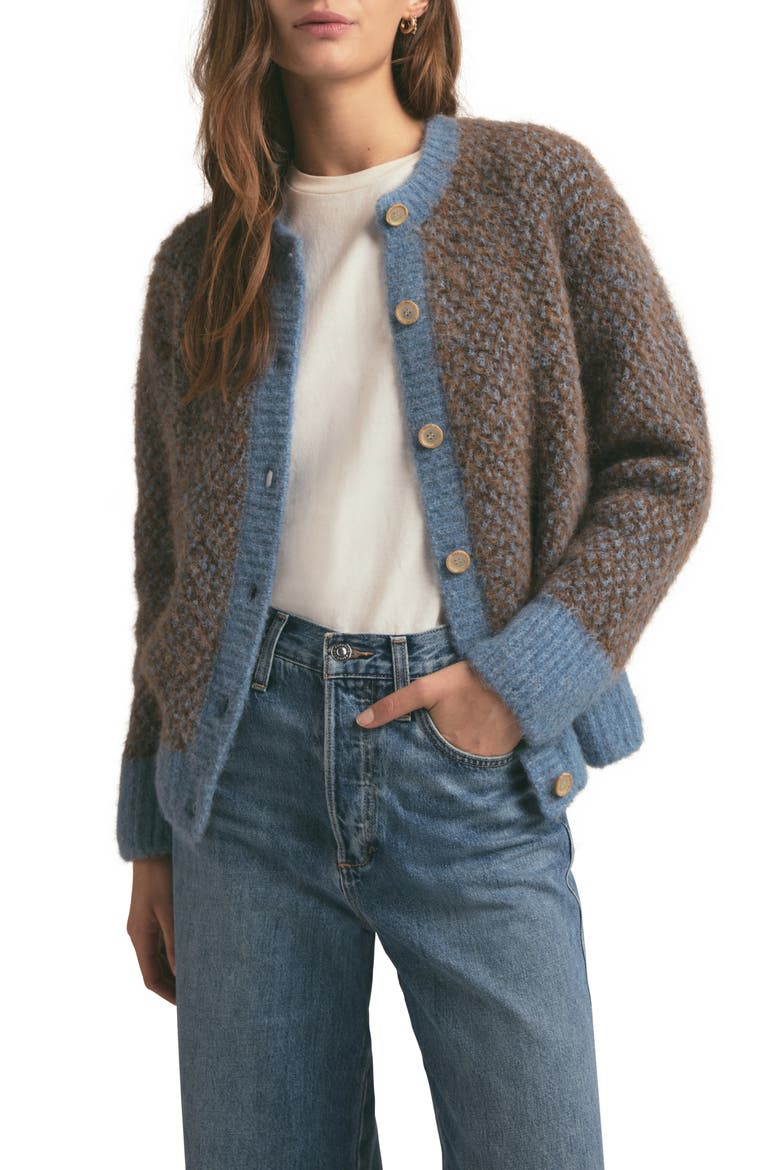 The Rio Alpaca Blend Cardigan, Main, color, MACCHIATO MULTI