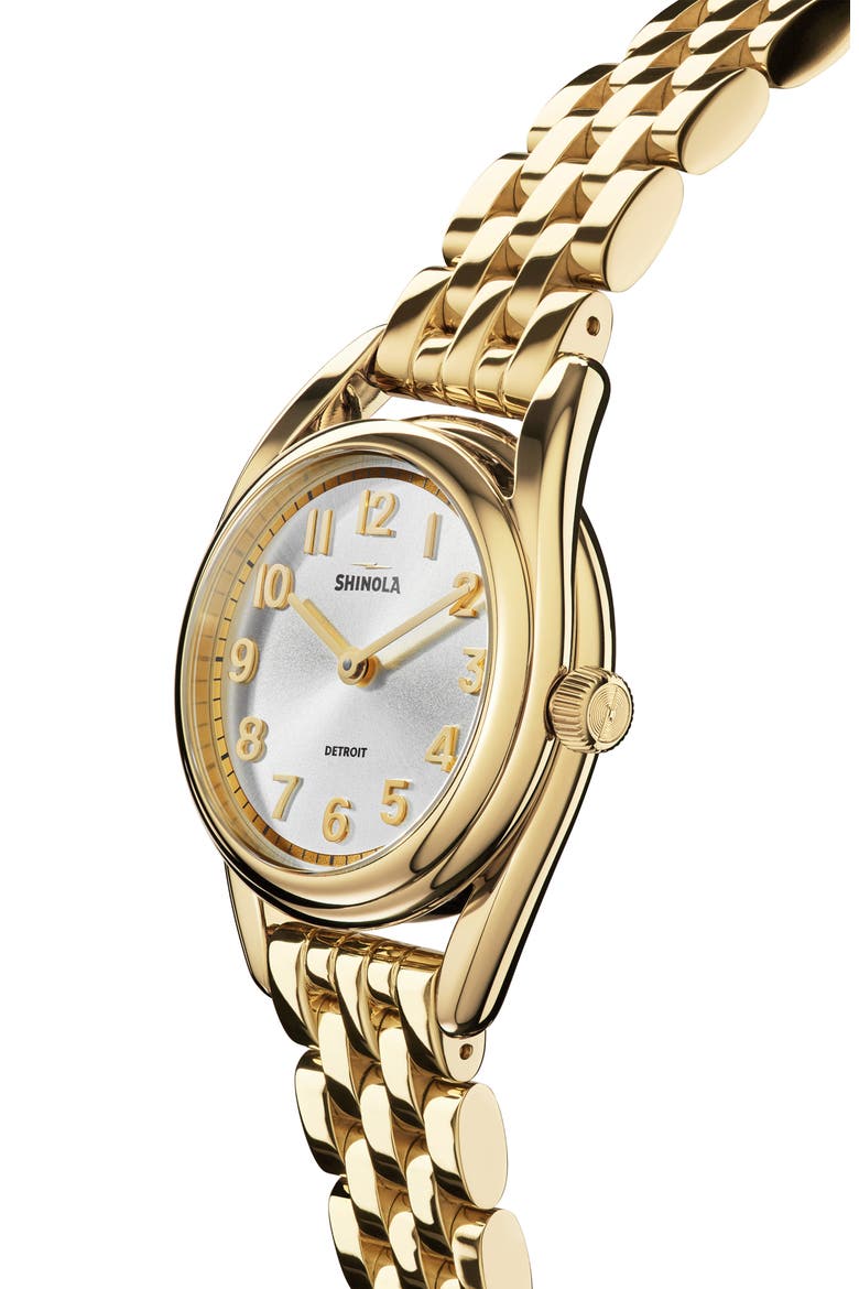 Derby Bracelet Watch, 30.5mm, Alternate, color, GOLD