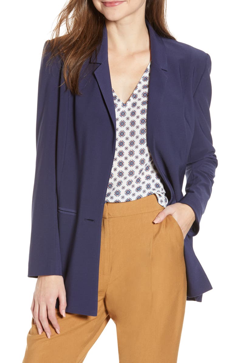 Leith Longline Knit Blazer, Main, color, 