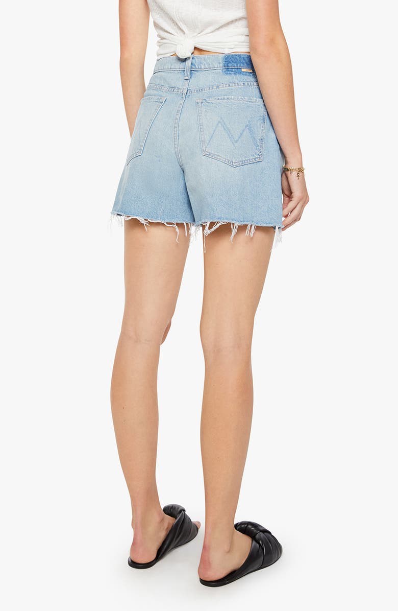 MOTHER The Extra Mile Cutoff Denim Shorts, Alternate, color, Head Rush