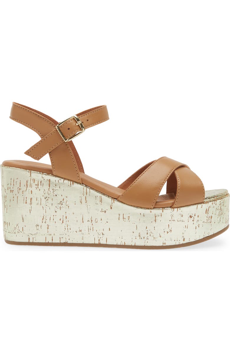 Cordani Jordie Platform Wedge Sandal, Alternate, color, Cuoio Leather