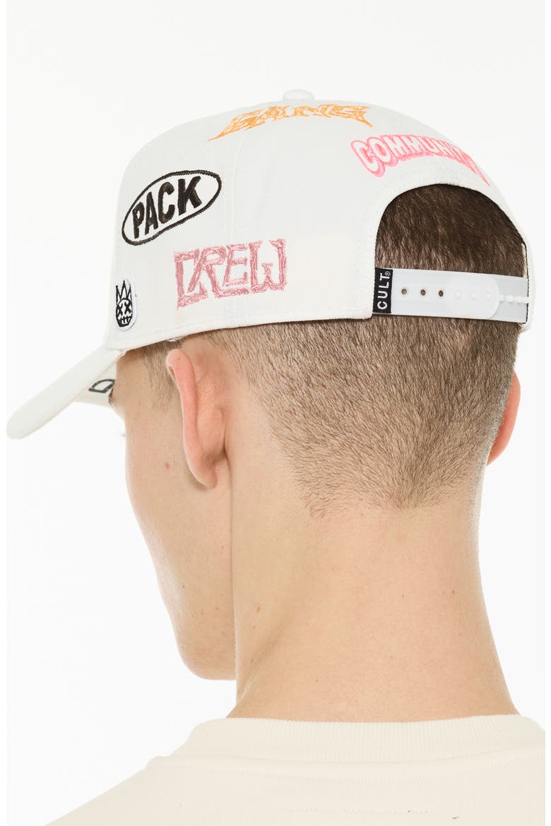 Embroidered Logo Trucker Hat, Alternate, color, WINTER WHITE