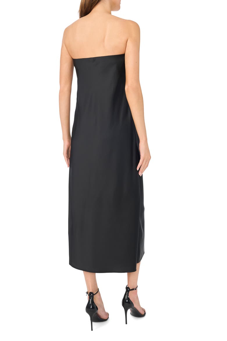 Strapless Maxi Dress, Alternate, color, RICH BLACK