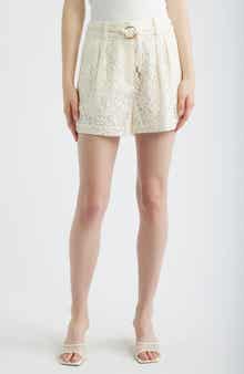 Lori Pleat Lace Shorts