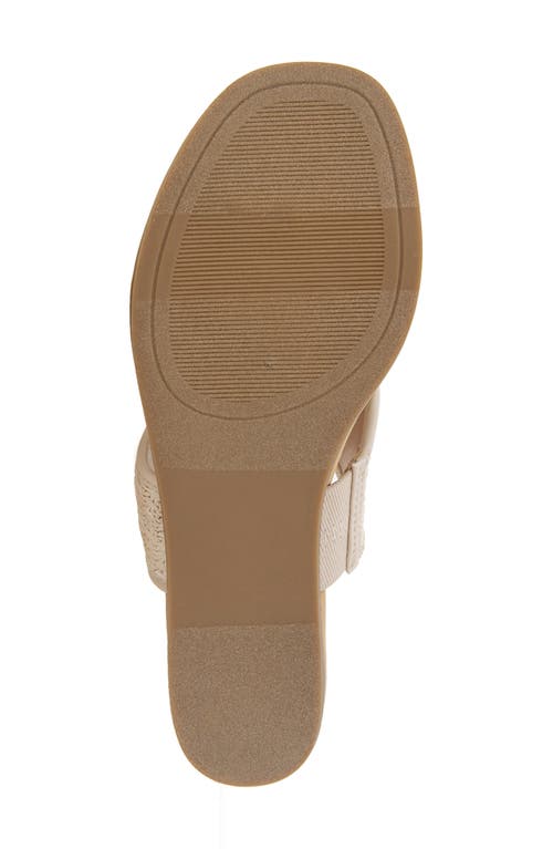 Kensie Abigail Woven Sandal In Off White