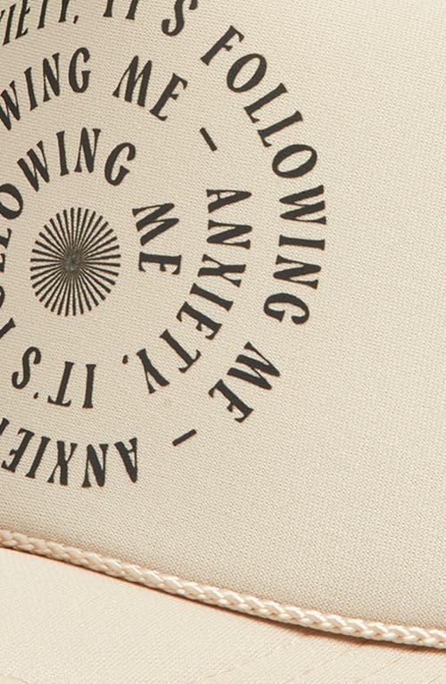 Friday Feelin ' Anxiety Is Following Me Trucker Hat In Neutral