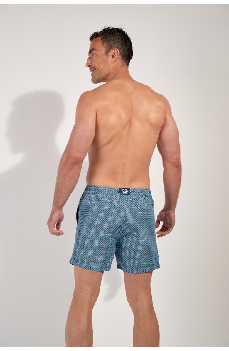 HOM Cappuccino Beach Boxer, Alternate, color, Blue Print
