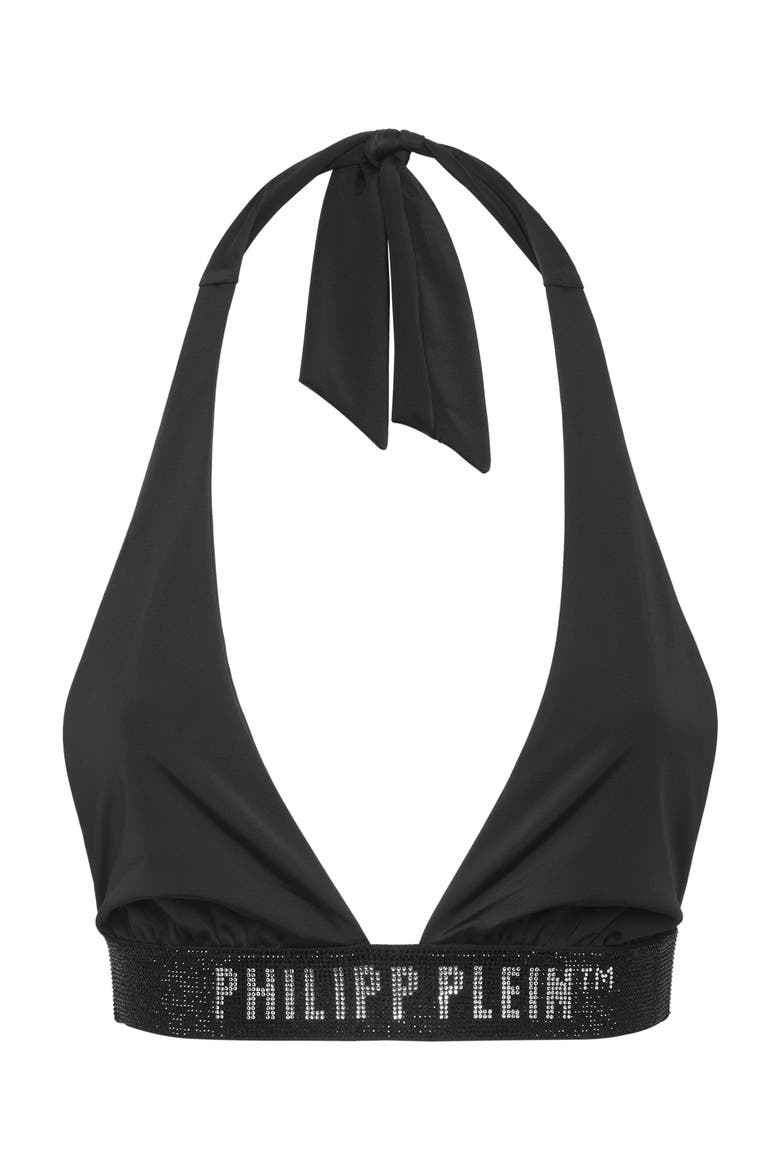 Swimwear Top Triangle Bra Elastic Women, Main, color, black