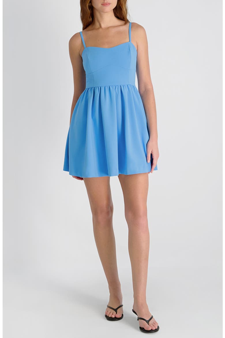Whisper Sleeveless Minidress, Main, color, POOLSIDE BLUE