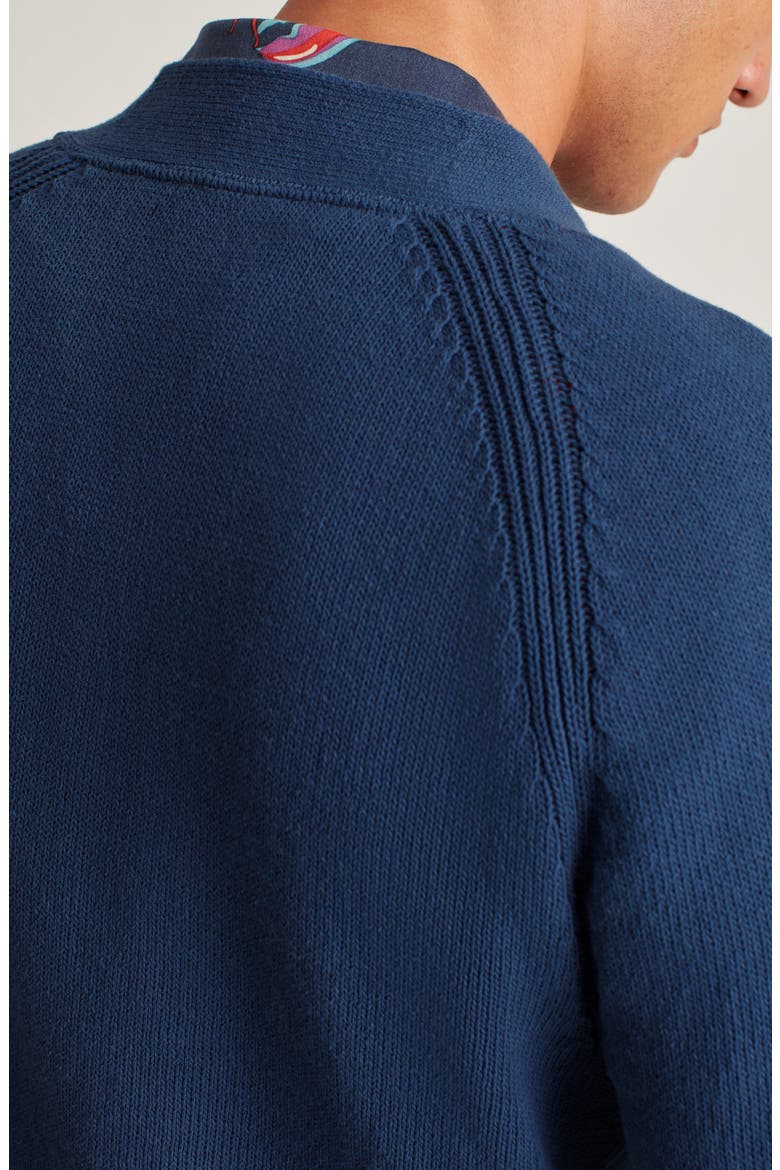 Cotton Cardigan, Alternate, color, INDIGO