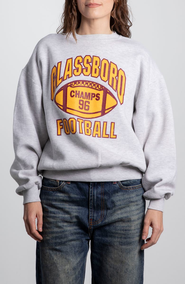 Elwood Vintage 1996 Glassboro Football Sweatshirt, Main, color, Grey