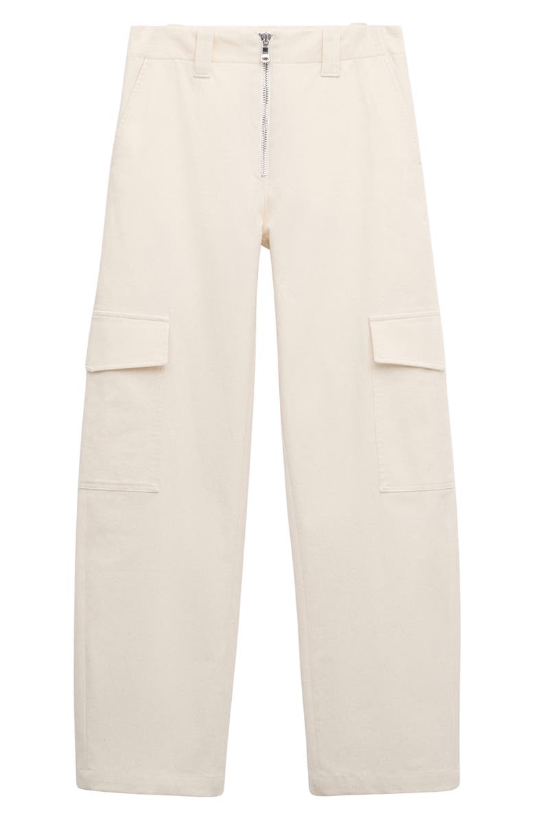 MANGO Straight Leg Stretch Cotton Cargo Pants, Main, color, 