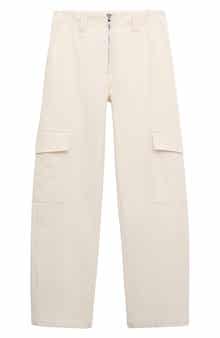 Straight Leg Stretch Cotton Cargo Pants
