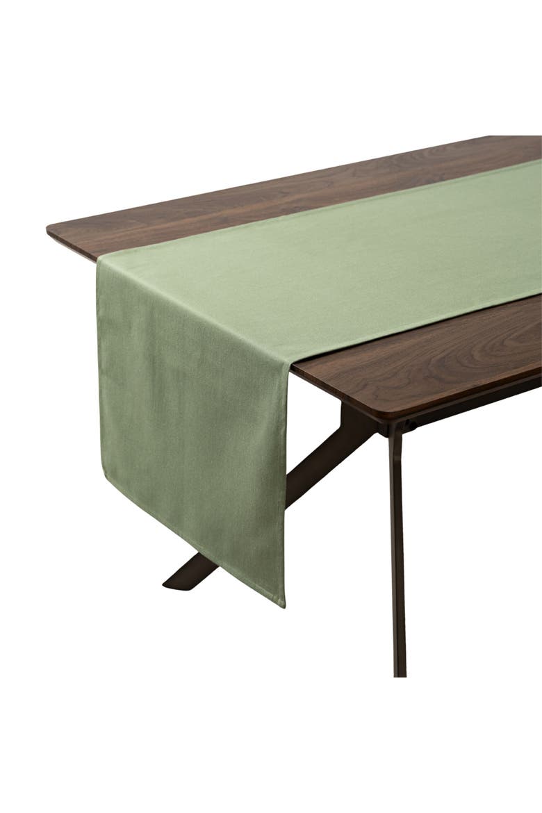 Cloth Table Runner, Main, color, Twill Sage Green