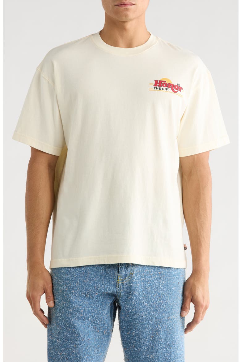 Honor Sign Cotton Graphic T-Shirt, Main, color, WHITE