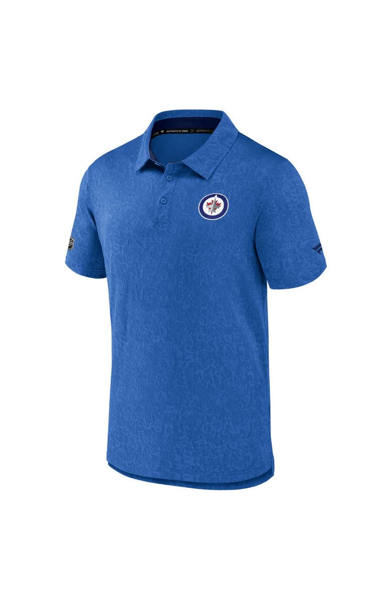 FANATICS Men's Fanatics  Light Blue Winnipeg Jets Authentic Pro Anniversary Polo, Alternate, color, Light Blue