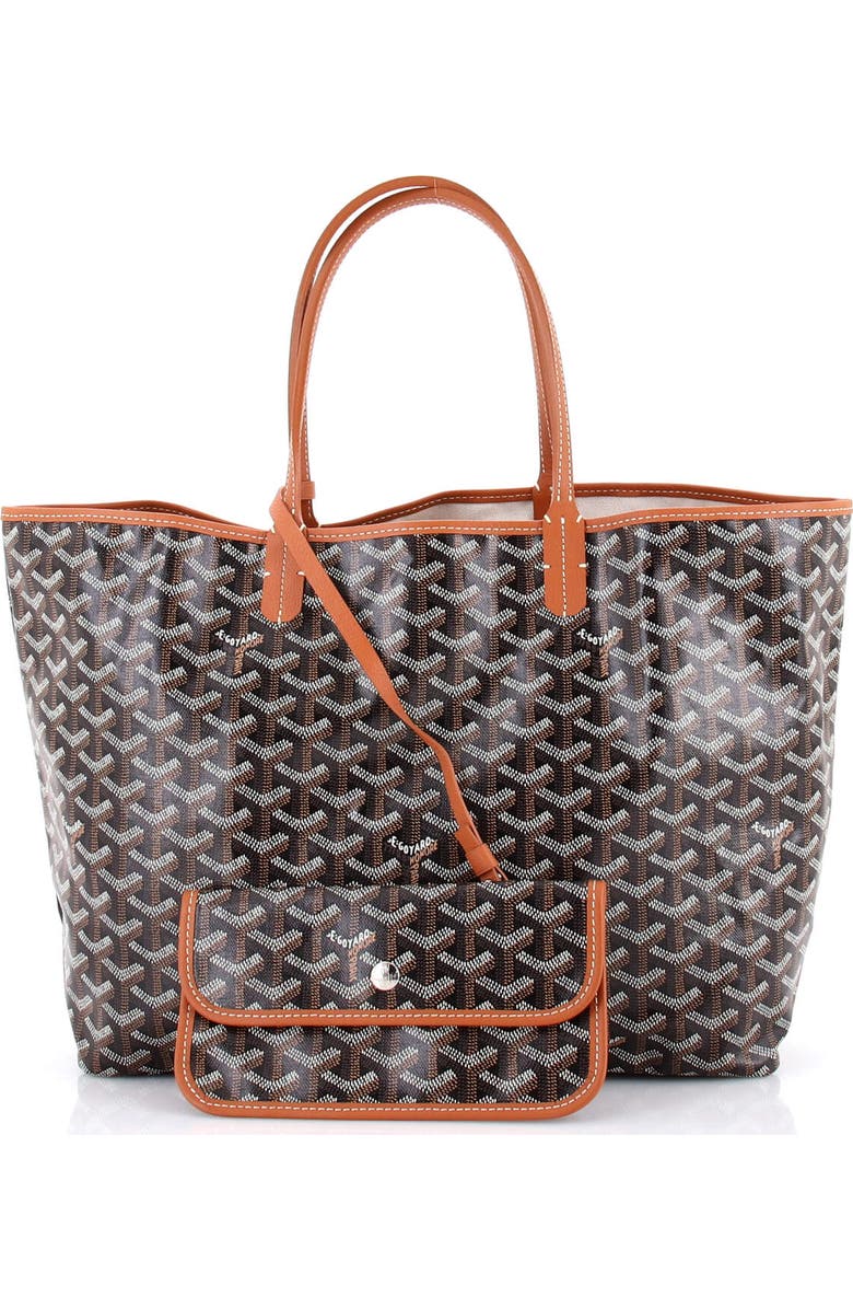 Pre-Owned Goyard Saint Louis Tote Coated Canvas PM, Alternate, color, Brown