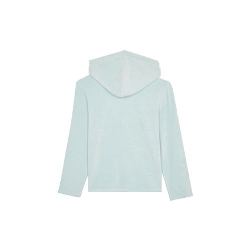 Vilebrequin Terry Long Sleeve Hooded T-shirt In Blue
