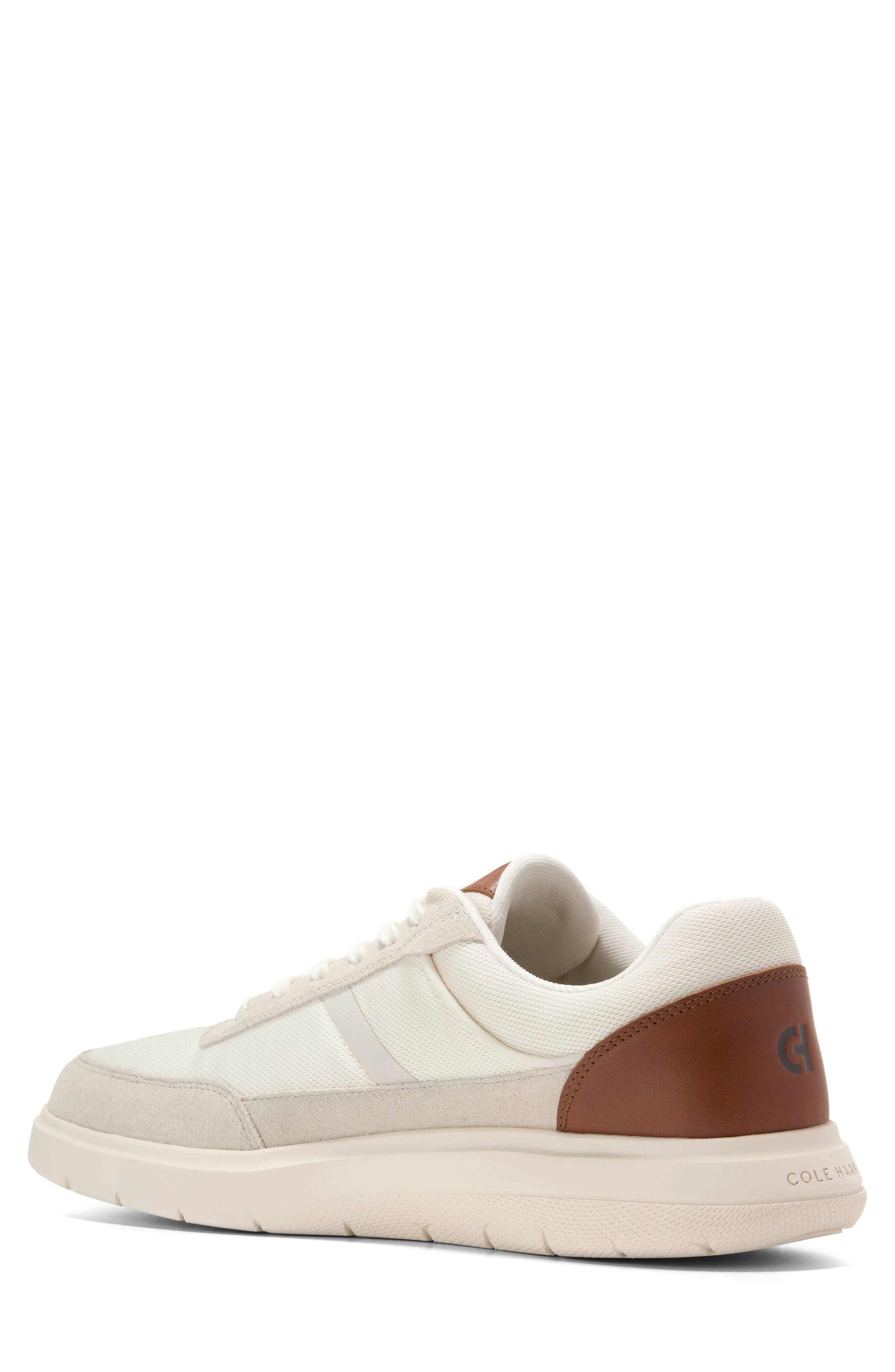 Cole Haan Grand Stridion Sneaker, Alternate, color, Ivory/ British Tan