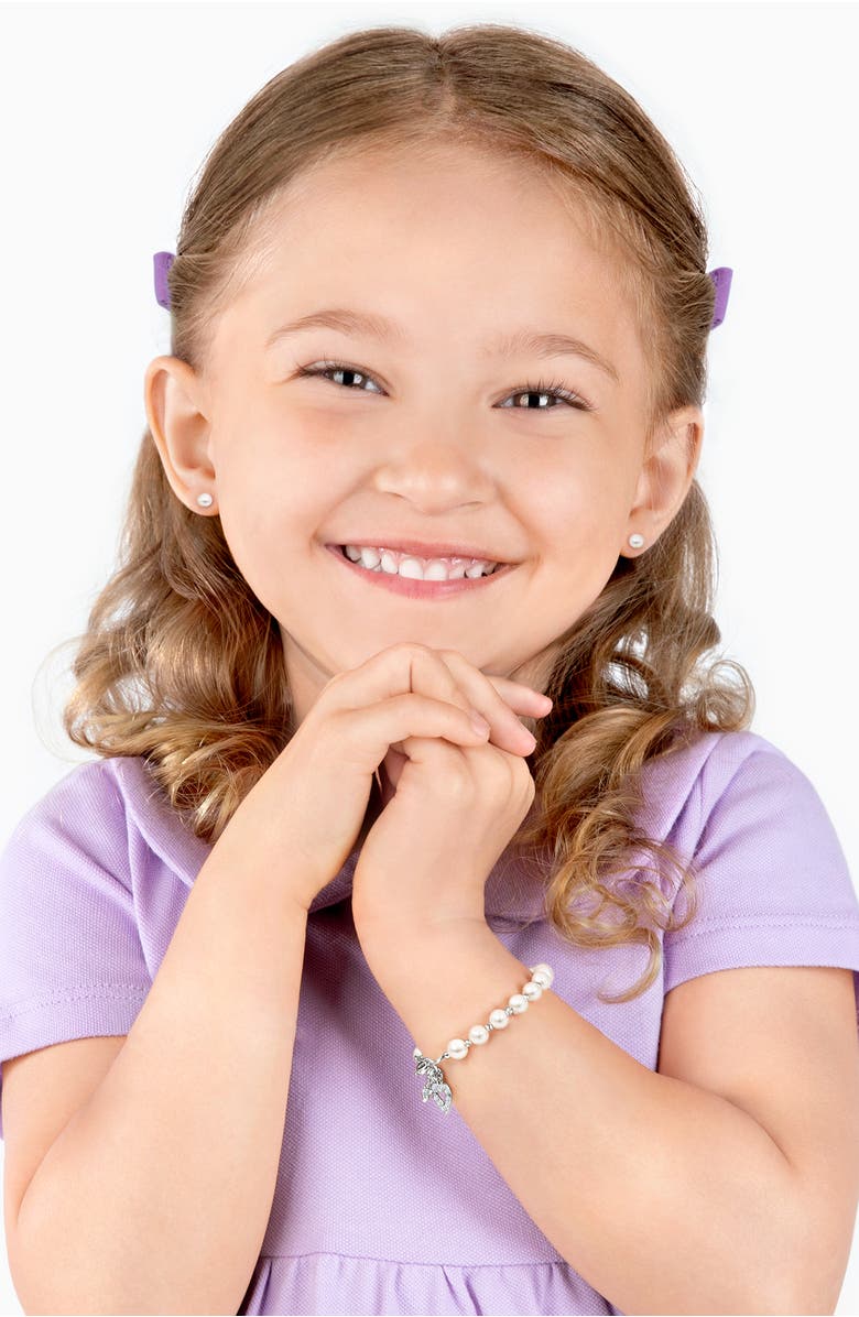 Tiny Blessings 14K Gold 4mm Pearl Studs Screw Back Earrings, Alternate, color, 14K White Gold