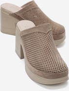 Forever & Always Shoes Dejas Leather Platform Block Heel Sandal