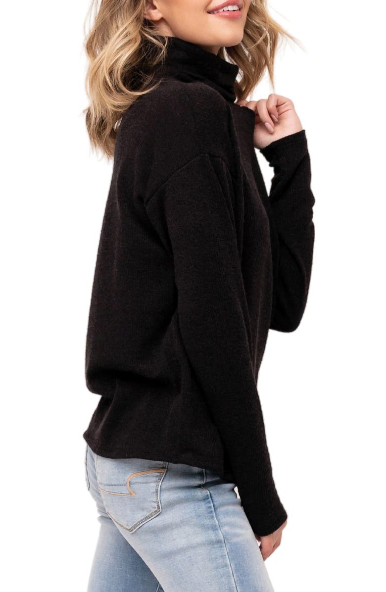 GIBSONLOOK Cold Shoulder Cowl Neck Sweater, Alternate, color, 