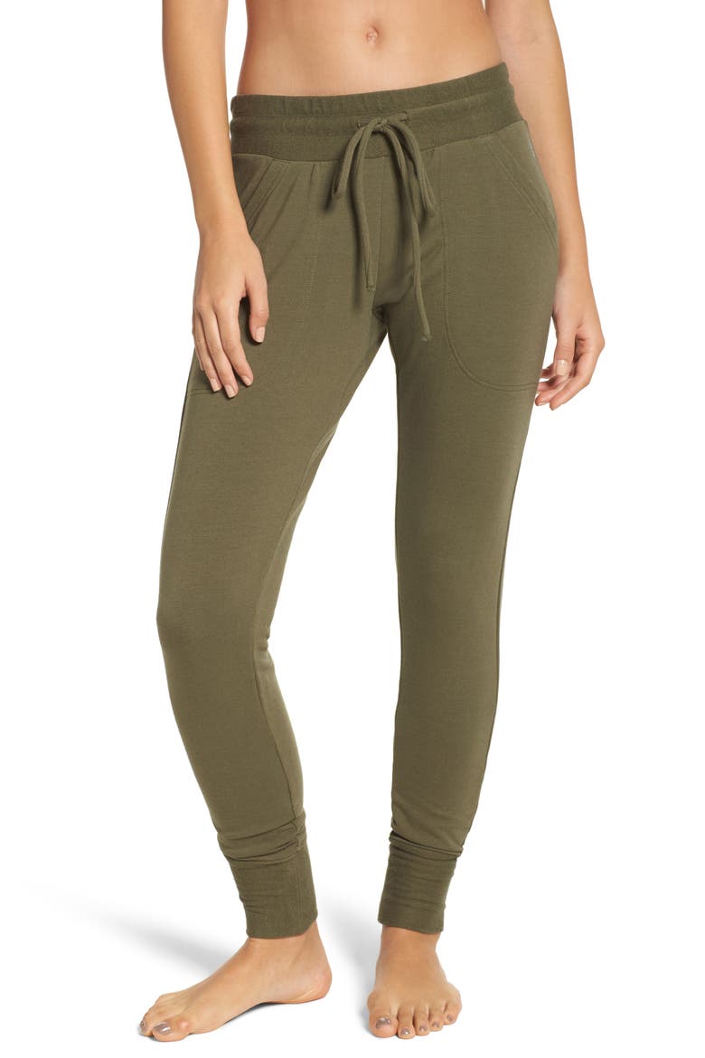 Free People FP Movement Sunny Skinny Sweatpants, Main, color, ARMY