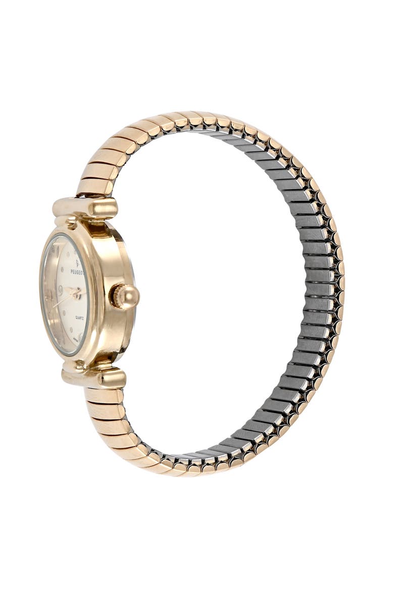 Easy Read Expansion Stretch Watch- 25MM, Alternate, color, Gold