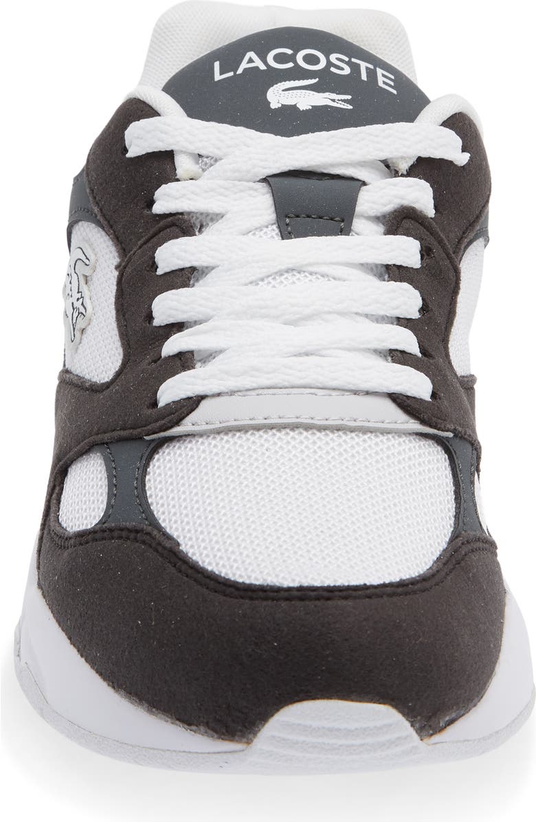 Lacoste Kids' Storm 96 VTG 125 Sneaker, Alternate, color, Black/ White