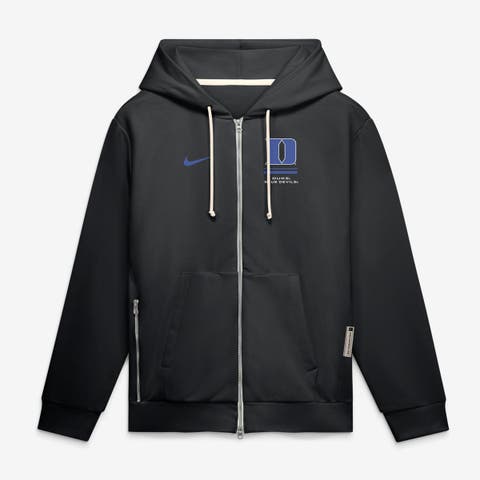 Men's Nike Black Duke Blue Devils 2026 Sideline Standard Issue Dri-FIT Full-Zip Hoodie