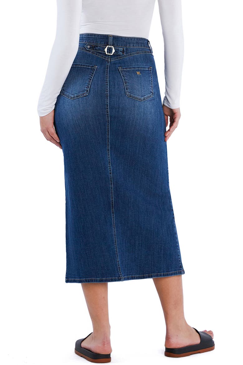 Cottage Denim Skirt, Alternate, color, SUPER DENIM