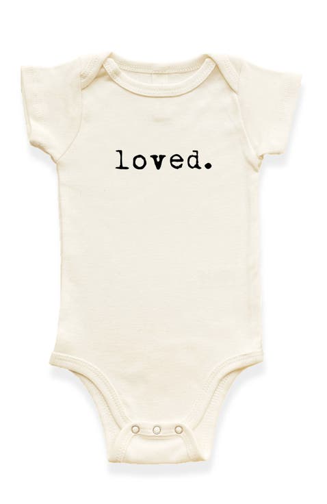Loved - Organic Short Sleeve Baby Bodysuit