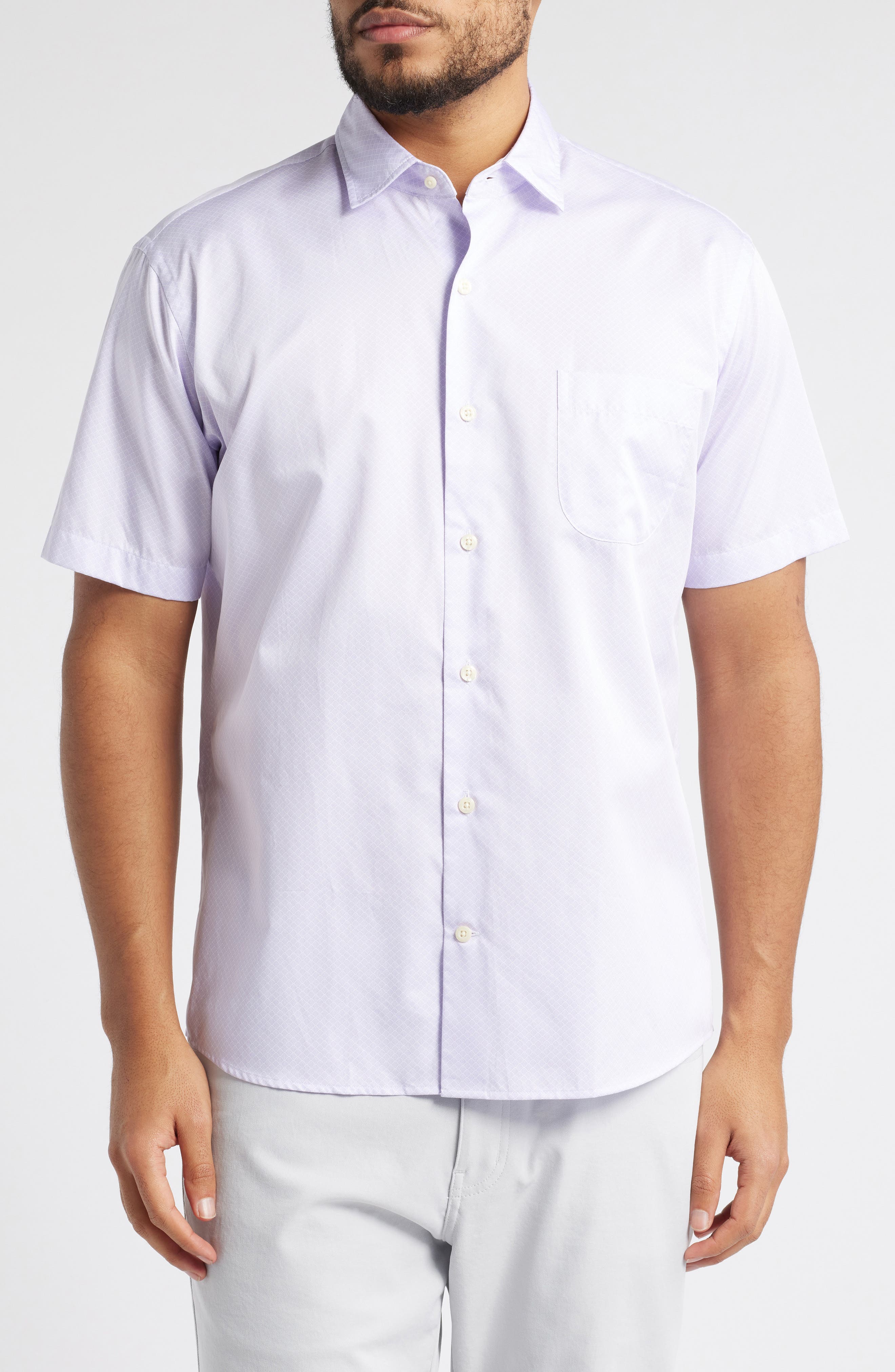 Peter Millar Noah Short Sleeve Button-Up Shirt