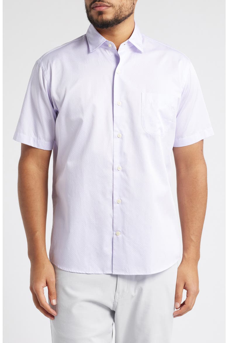 Noah Short Sleeve Button-Up Shirt, Main, color, WILDFLOWER