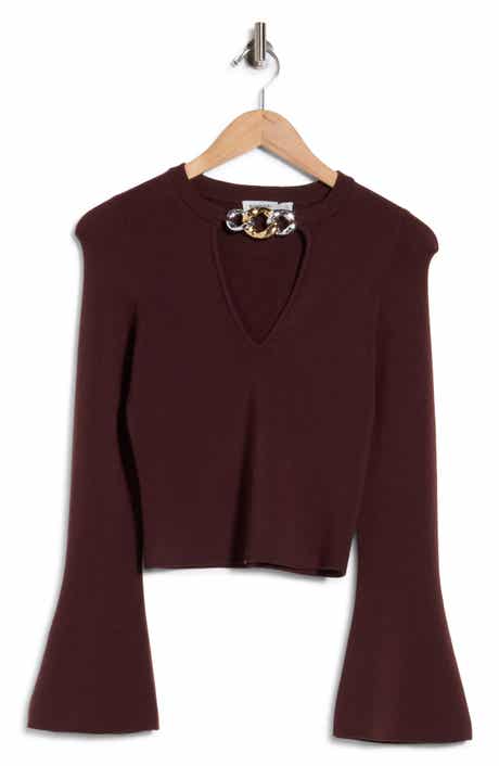 Evren Chain Neck Merino Wool Top
