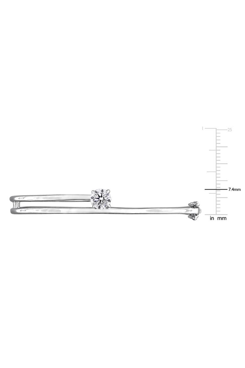 Lab-Grown Diamond Spiral Bangle 14k, Alternate, color, White Gold