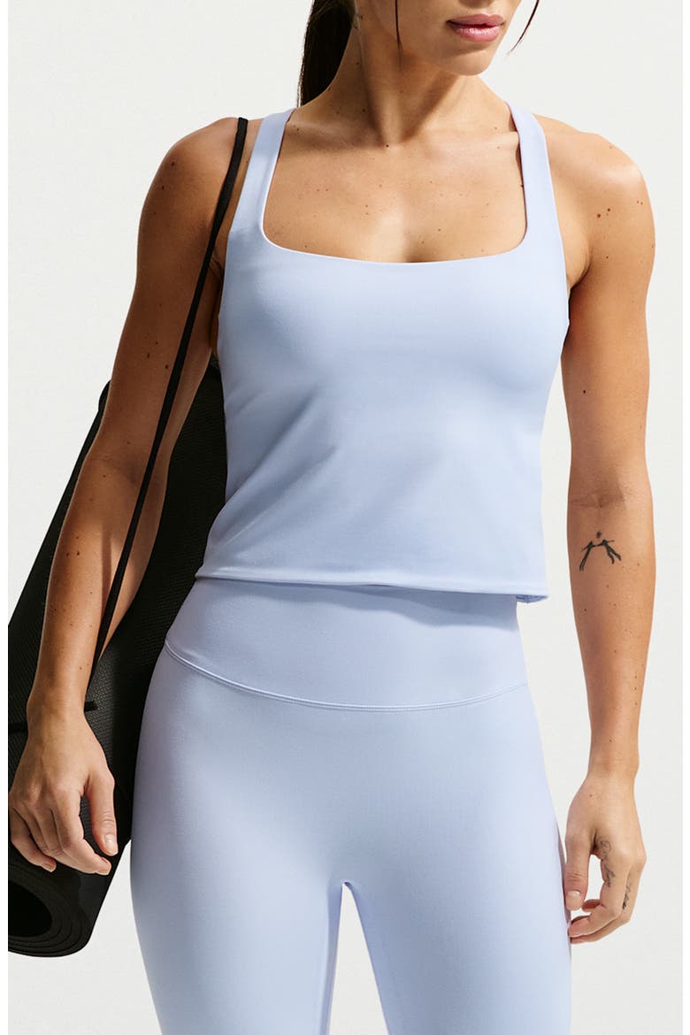 Zenvy Longline Sports Bra, Main, color, HYDROGEN BLUE/ COOL GREY