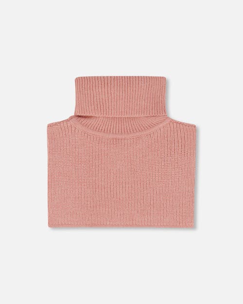 Deux Par Deux Turtleneck Neckwarmer In Pink