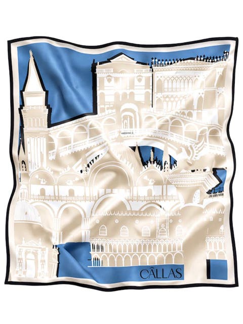 Large Scarf Printed doubleface scarf