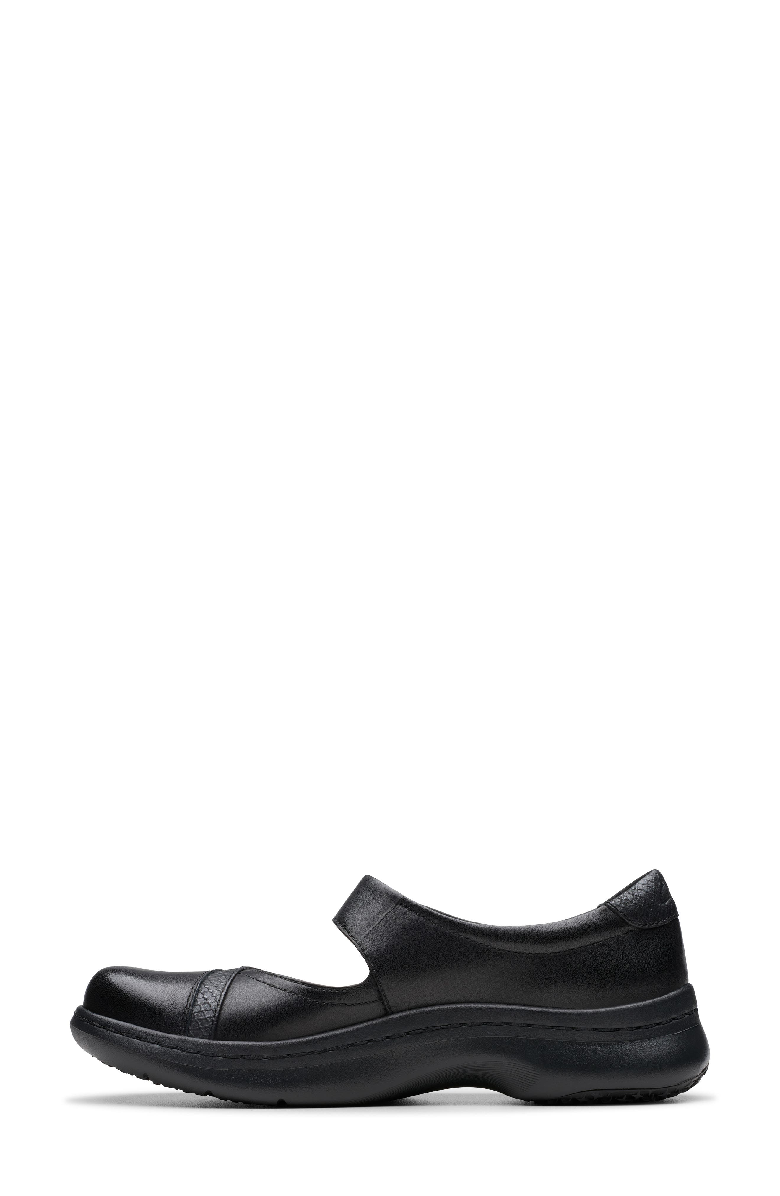 Clarks<sup>®</sup> Pro Pace Mary Jane Flat, Alternate, color, Black Leather
