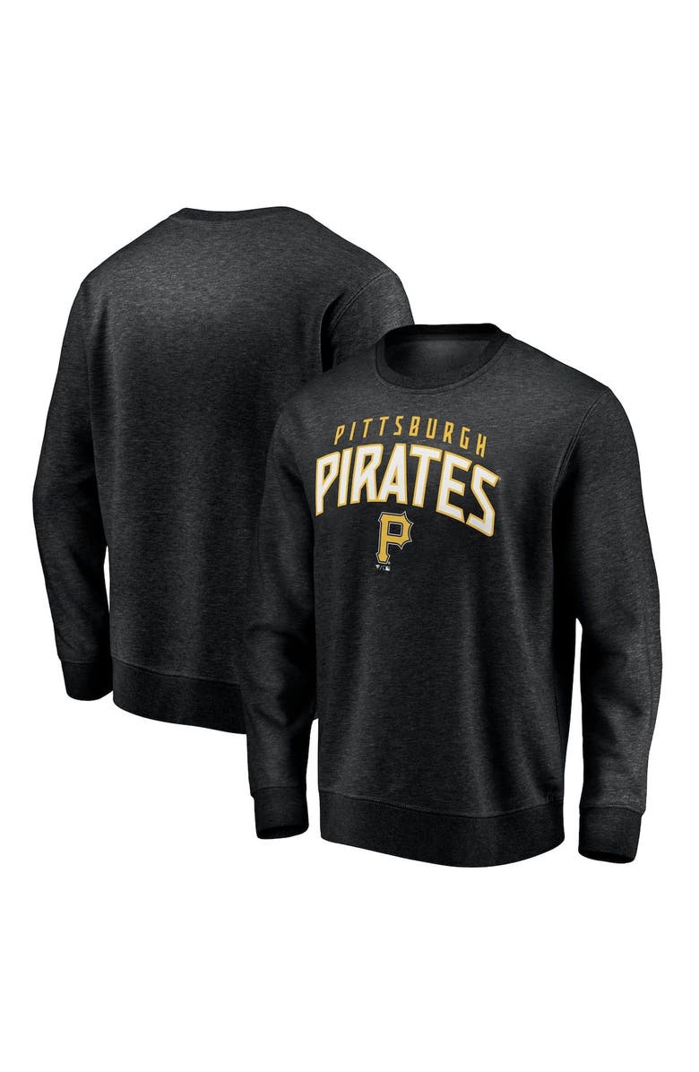 FANATICS Men's Fanatics Branded Black Pittsburgh Pirates Gametime Arch Pullover Sweatshirt, Alternate, color, 