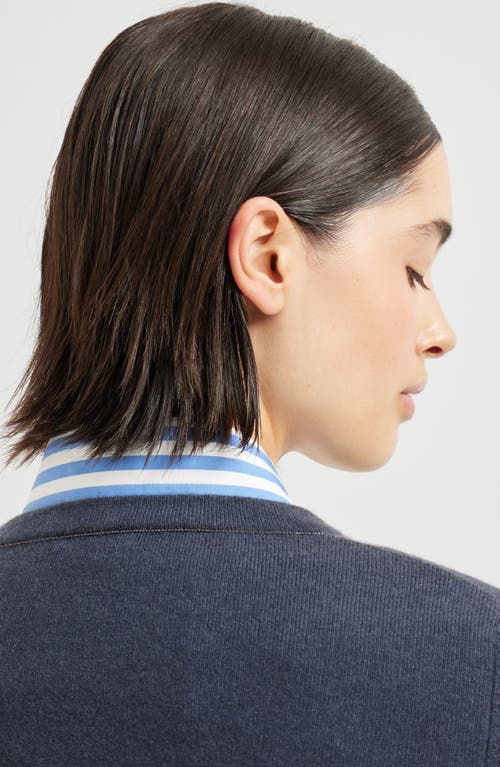 Brunello Cucinelli Sparkling Sweaters And Cardigans Blue In Blue