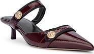 L'AGENCE Gilliane II Mary Jane Pointed Toe Kitten Heel Mule