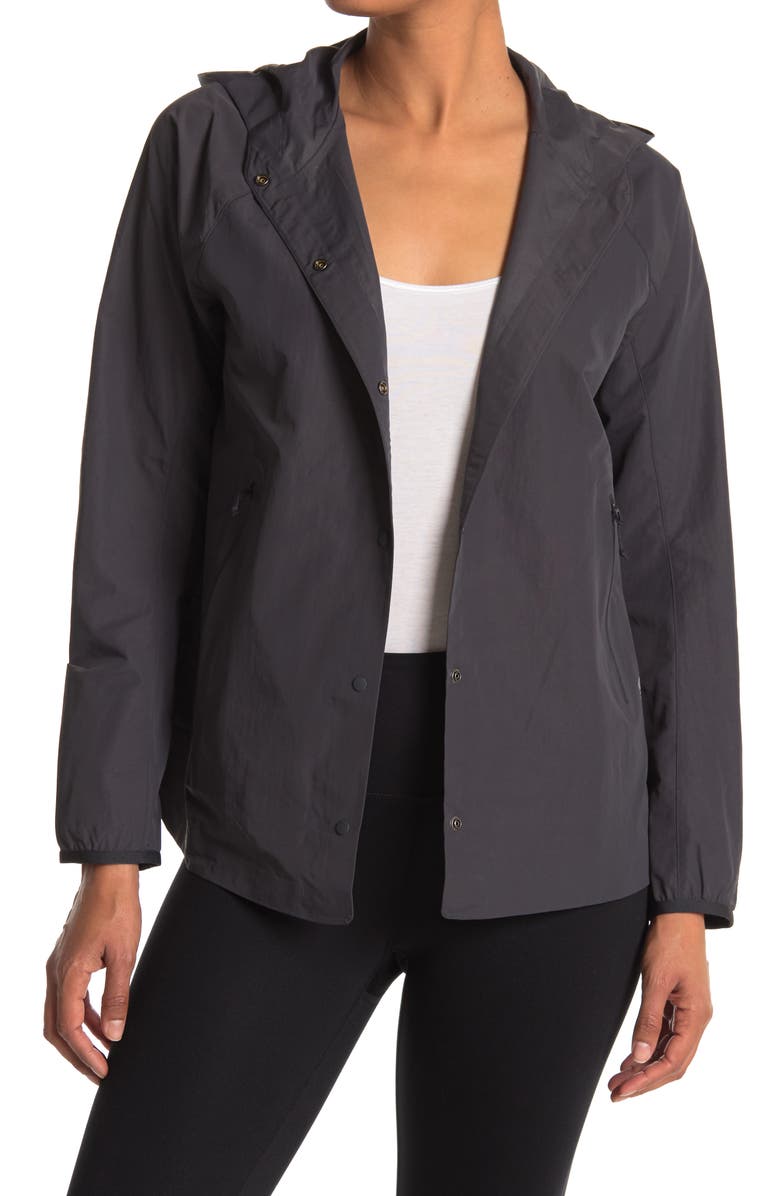 Mountain Hardwear Railay Button Front Hooded Jacket, Main, color, 