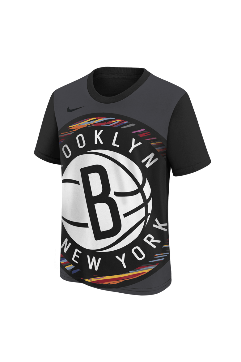 Youth Nike Black Brooklyn Nets 2025/26 City Edition Max90 T-Shirt, Alternate, color, Black