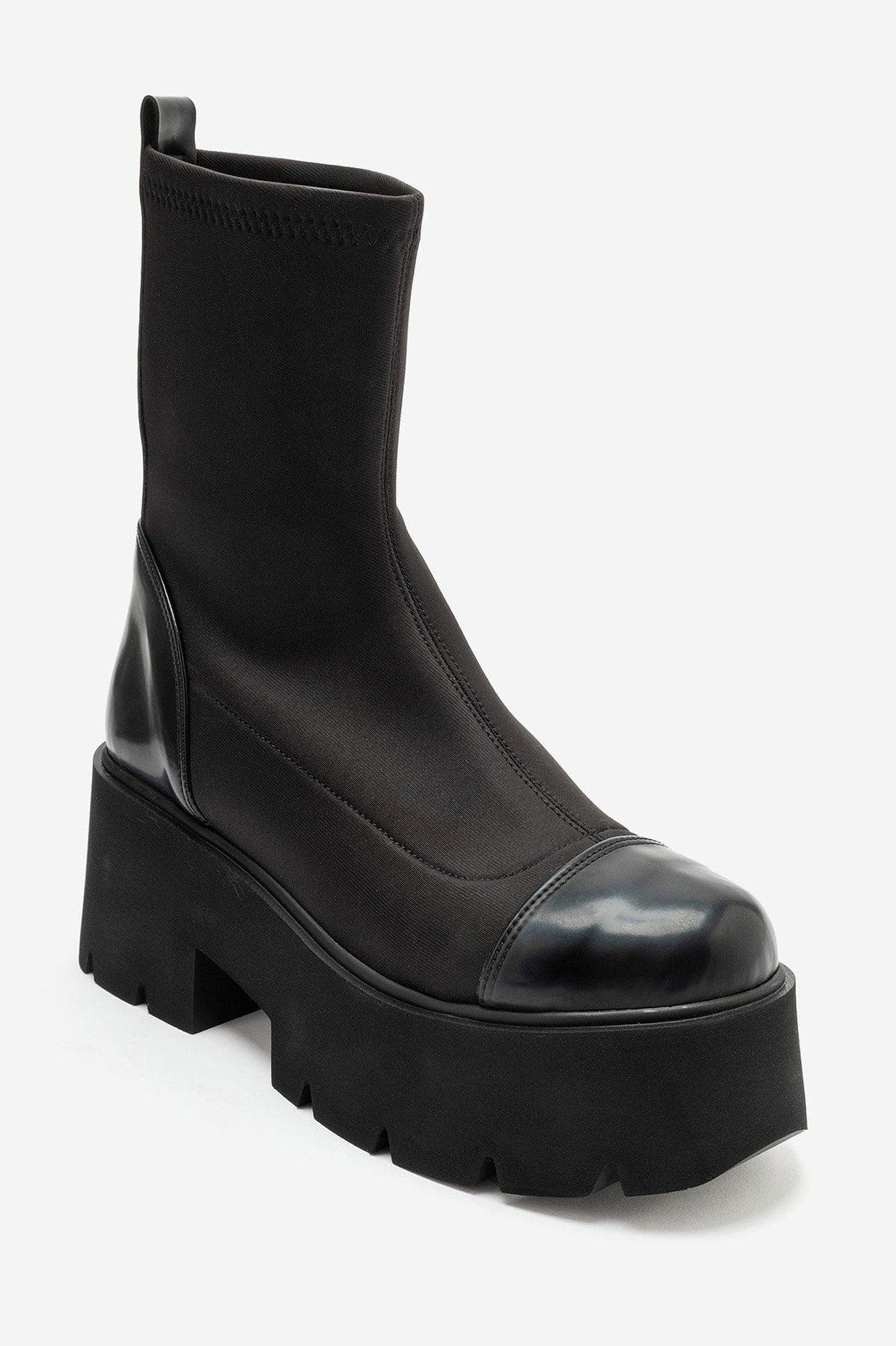 Jadelina Scuba Platform Sock Boot, Main, color, Black