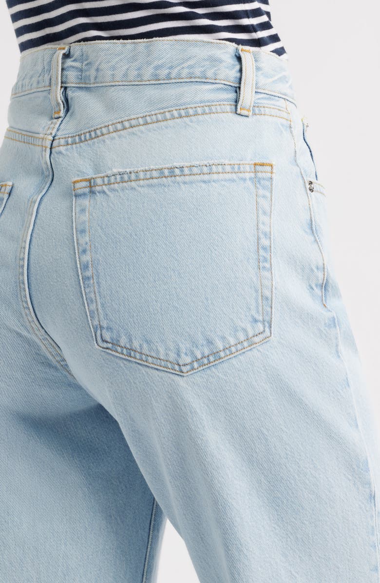 FRAME The Lax Frayed High Waist Flare Jeans, Alternate, color, Wisp Raw Fray