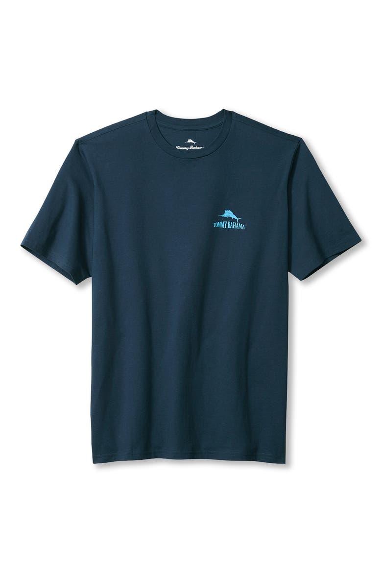 Late Night Beer Flight Graphic T-shirt, Main, color, NAVY