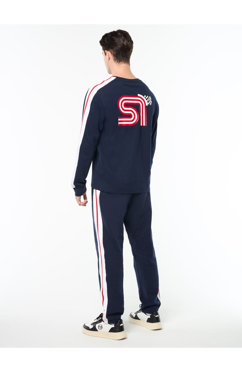 Sergio Tacchini Macchina Long Sleeve T-shirt, Alternate, color, Maritime Blue